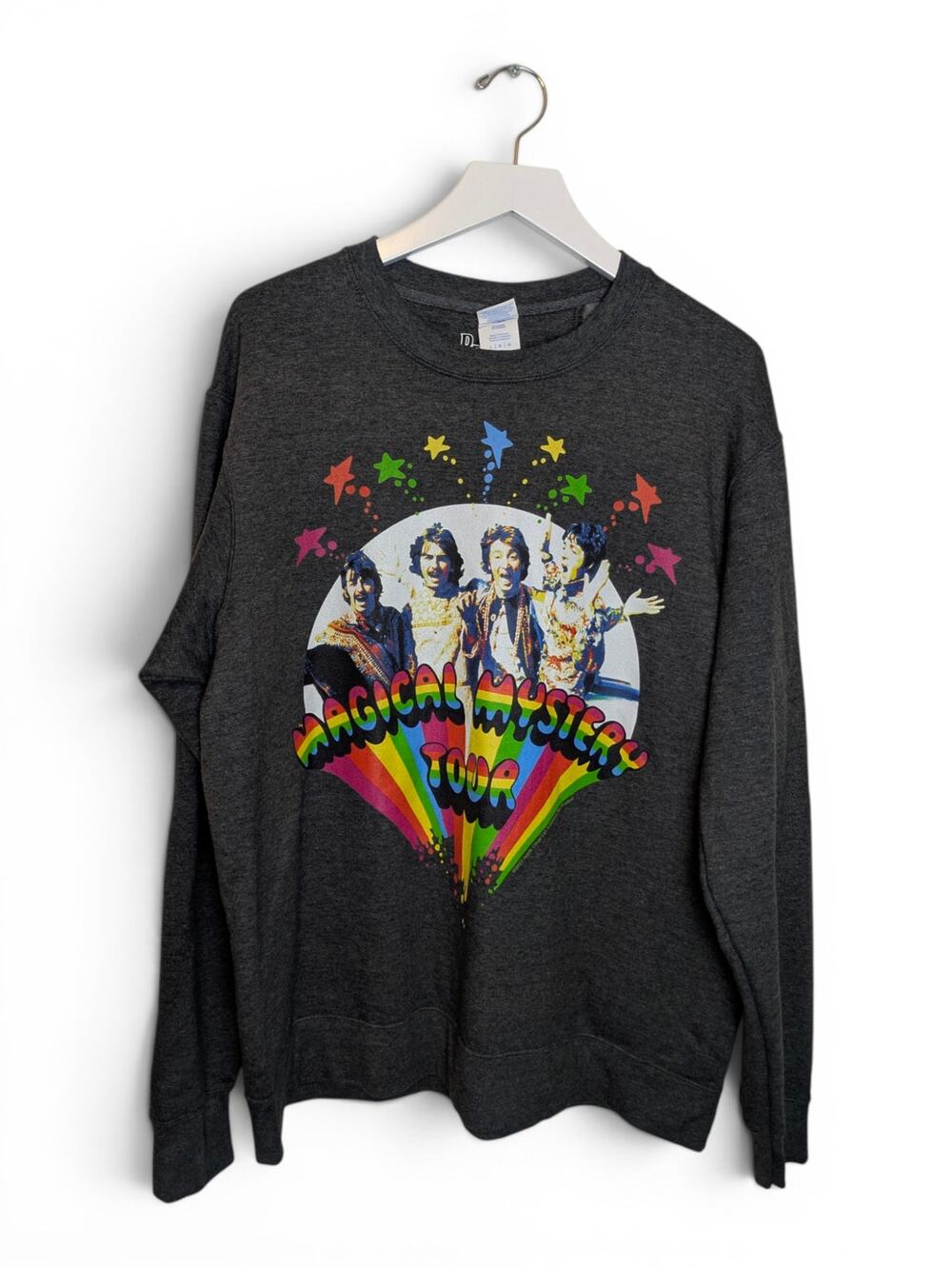 The BEATLES Magical Mystery Tour Rainbow Sweatshirt - Size Large